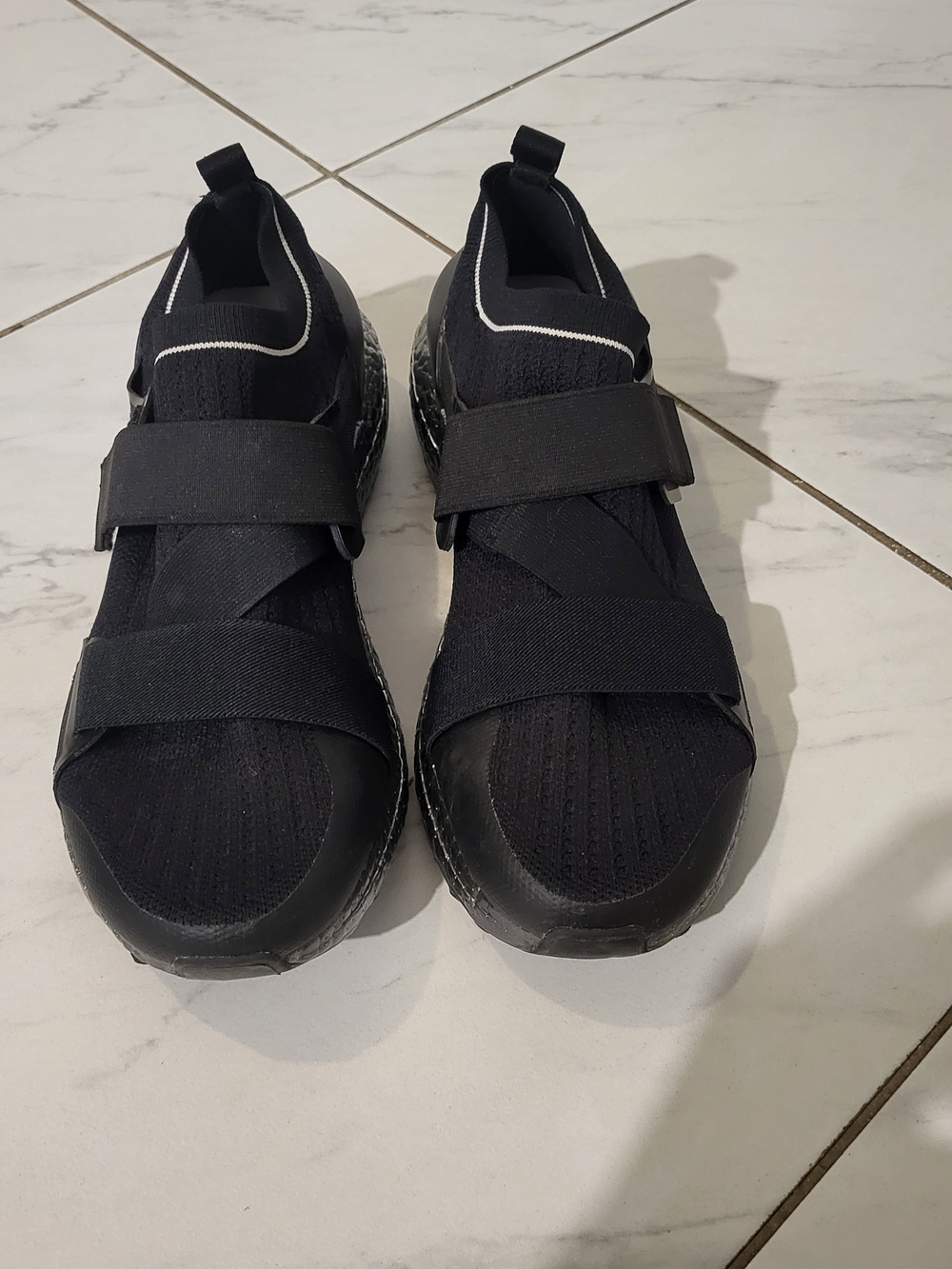 Adidas by Stella McCartney Men's Black Slip-On Elastic Strap Sneakers